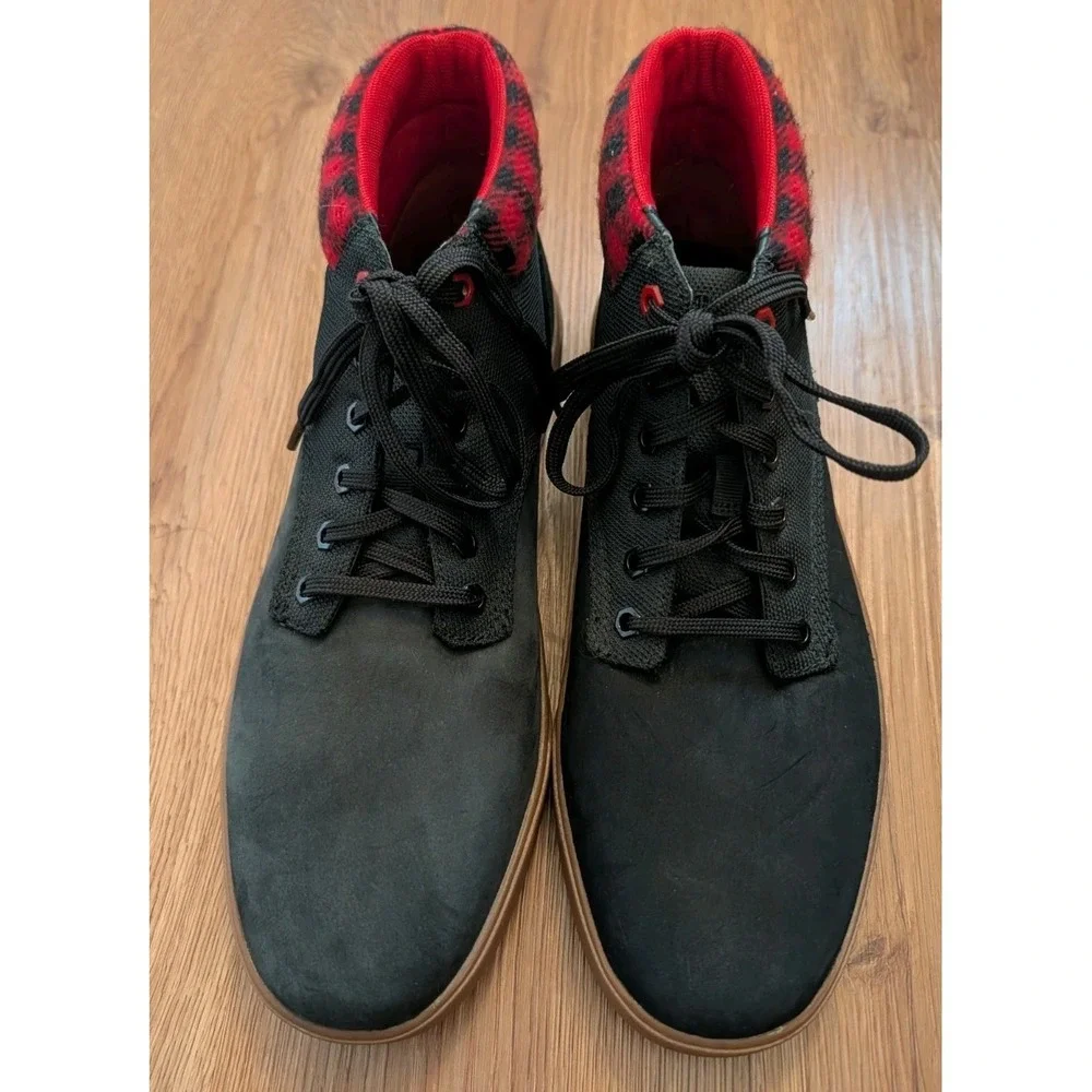 Timberland Groveton Orthopedic Men's Chukka Boots Size‎ 11.5 Black & Red Check